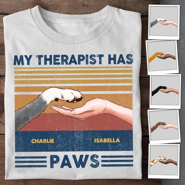 My Therapist Has Paws Personalized T-shirt TS-NB820