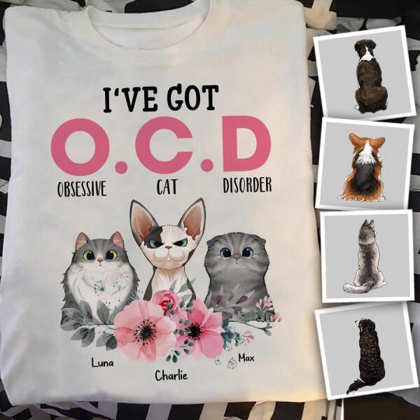 I've Got OCD Personalized Cat T-shirt TS-NB837