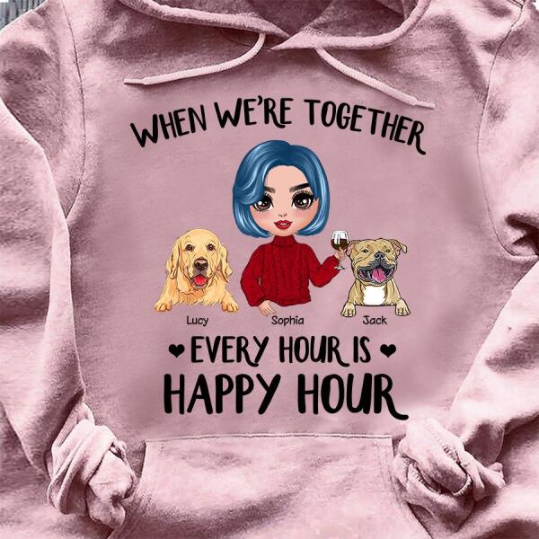 Happy Hour Personalized Dog T-shirt TS-NN860