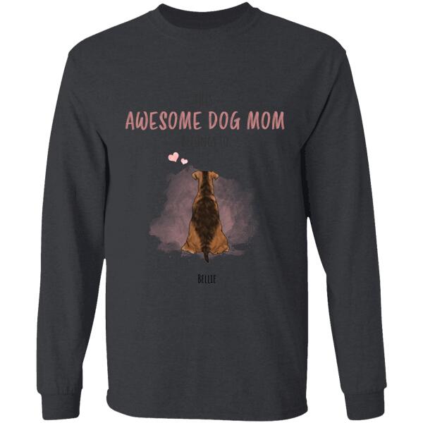 This Awesome Dog Mom Belongs To Personalized T-shirt TS-NB864