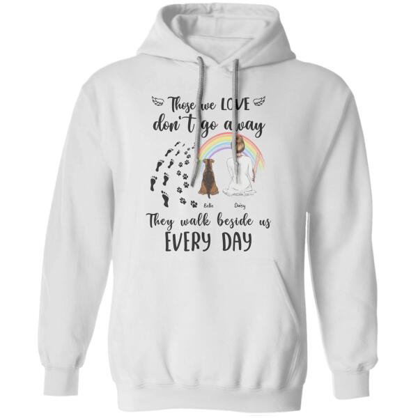 They Walk Beside Us Everyday Perosonalized Dog T-shirt TS-NN856