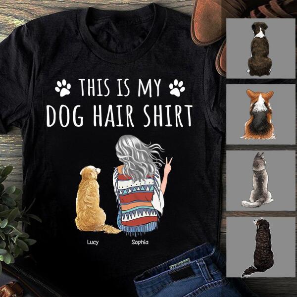 Funny Dog Hair Personalized T-Shirt TS-PT913