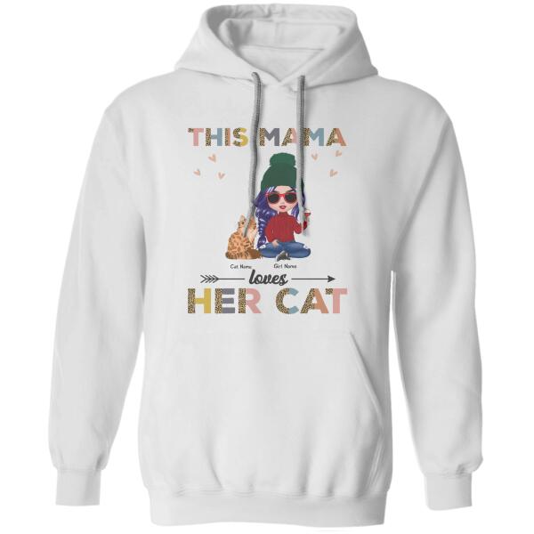 This Mama Loves Her Cat Personalized T-shirt TS-NB863