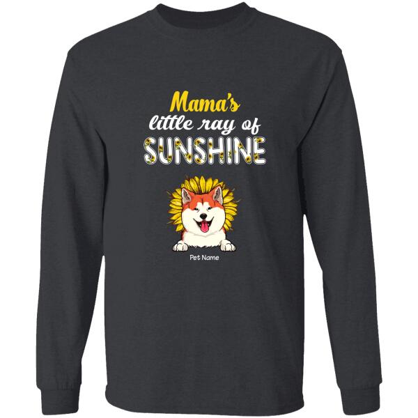 Mama's Little Rays Of Sunshine Personalized Dog T-shirt TS-NN936