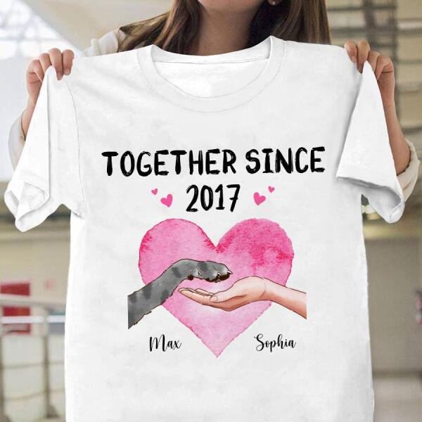 Together Since Personalized Dog T-shirt TS-NN941