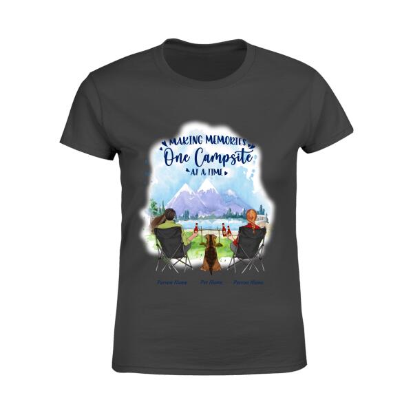 Making Memories One Campsite At A Time Personalized Dog T-Shirt TS-PT926
