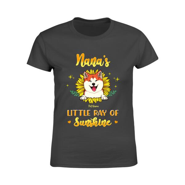 Nana's Little Ray Of Sunshine Personalized Dog T-shirt TS-NN968