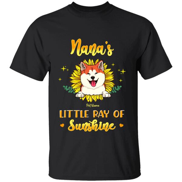 Nana's Little Ray Of Sunshine Personalized Dog T-shirt TS-NN968