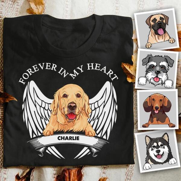 Forever In My Heart Personalized Dog T-shirt TS-NN991