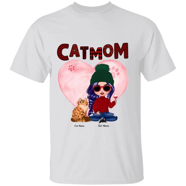 Cat Mom Personalized T-shirt TS-NB899