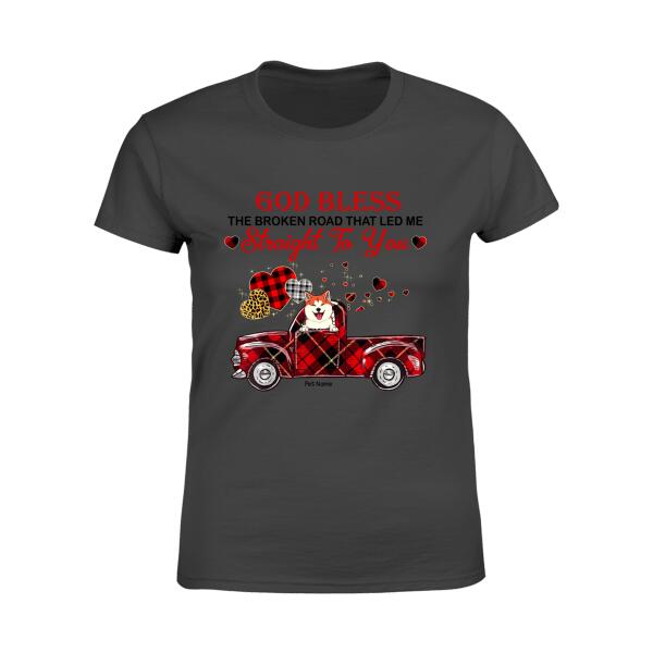 God Bless The Broken Road Personalized Dog T-shirt TS-NN1002