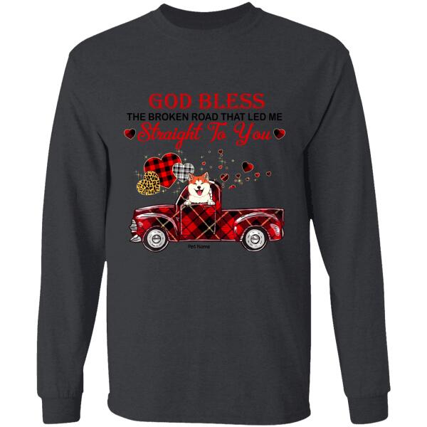 God Bless The Broken Road Personalized Dog T-shirt TS-NN1002