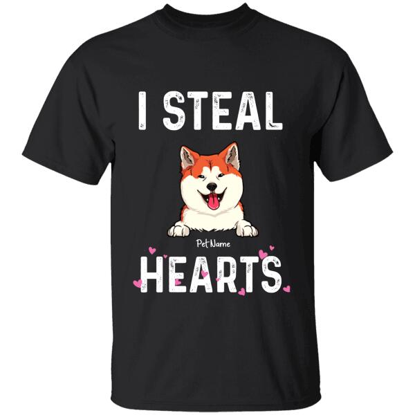 I Steal Hearts Personalized Dog T-shirt TS-NN1001