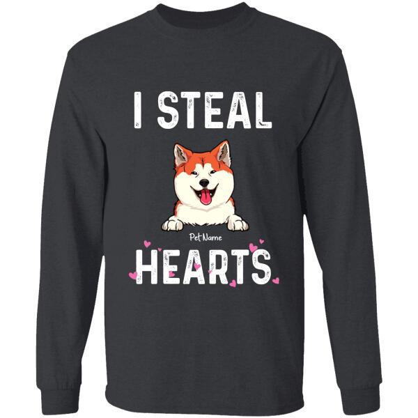 I Steal Hearts Personalized Dog T-shirt TS-NN1001