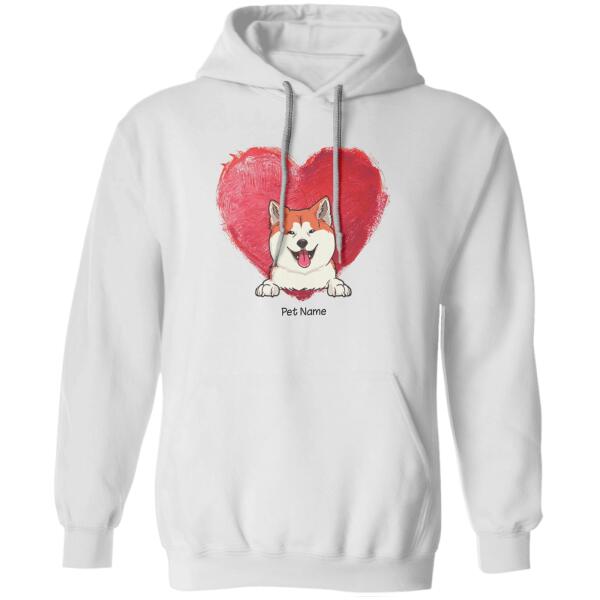 Big Heart Personalized Dog T-shirt TS-NN967