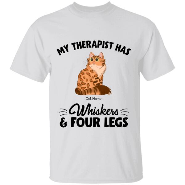 My Therapist Has Whiskers & Four Legs Personalized T-shirt TS-NB1008