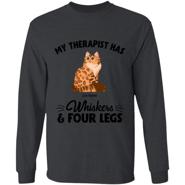 My Therapist Has Whiskers & Four Legs Personalized T-shirt TS-NB1008