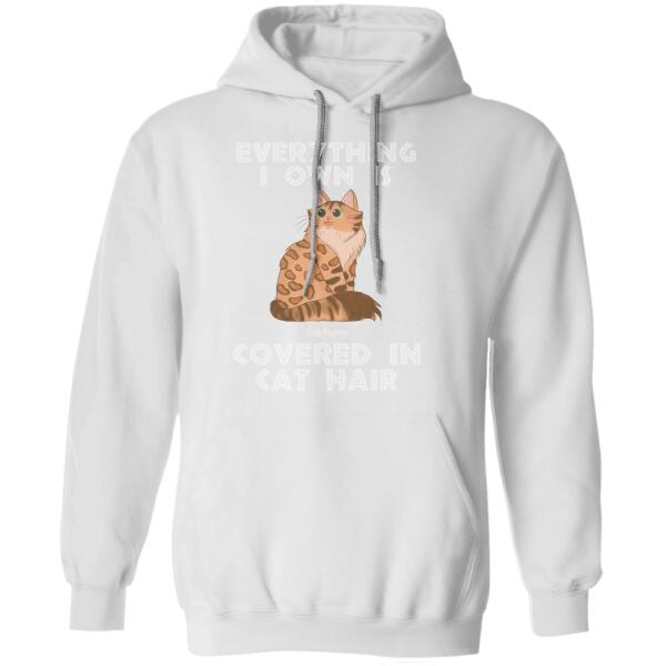 Everything I Own Is Covered In Cat Hair Personalized T-shirt TS-NB1024