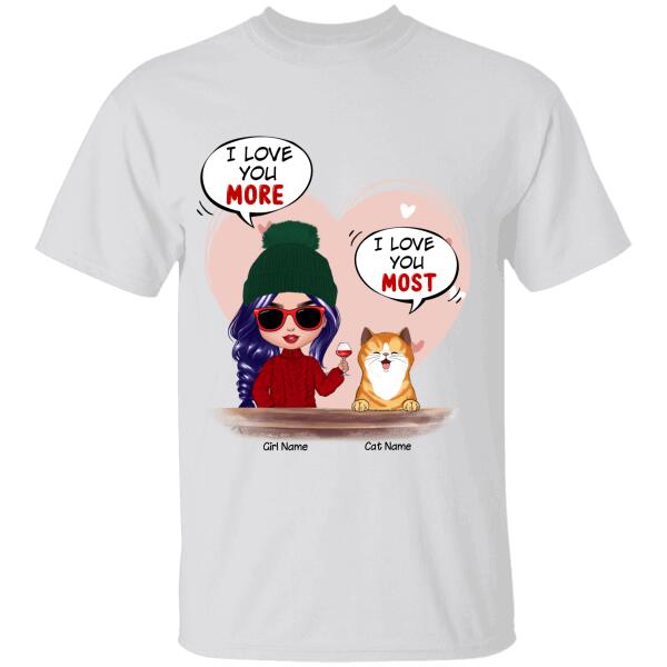 Funny Cat Mom Personalized T-Shirt TS-PT1027