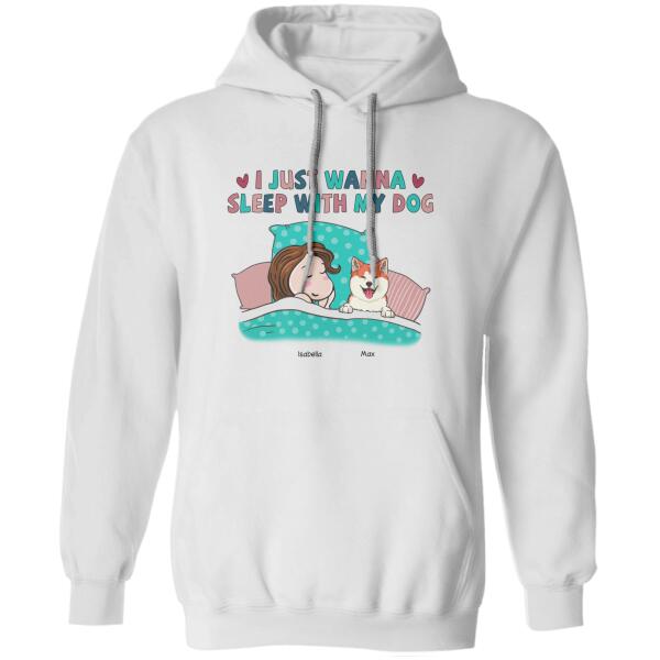 I Just Want To Sleep With My Dog Personalized T-shirt TS-NB1007