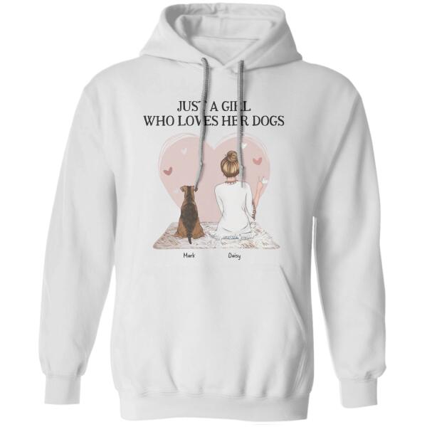 Just A Girl Who Loves Her Dogs  Personalized T-shirt TS-NB1036