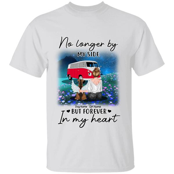 No Longer By My Side But Forever In My Heart Memorial Personalized T-shirt TS-NB1044