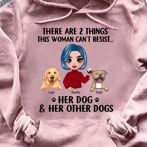 Things That This Woman Can't Resist Personalized Dog T-shirt TS-NN1032