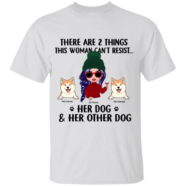 Things That This Woman Can't Resist Personalized Dog T-shirt TS-NN1032