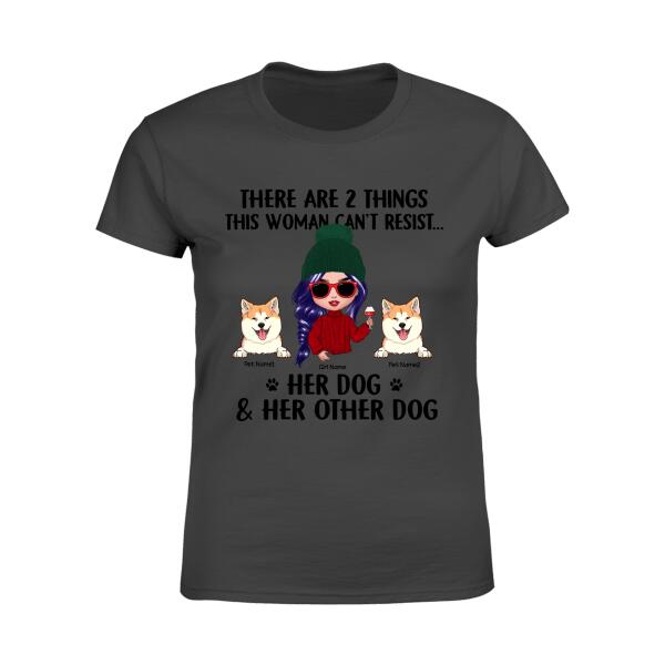 Things That This Woman Can't Resist Personalized Dog T-shirt TS-NN1032