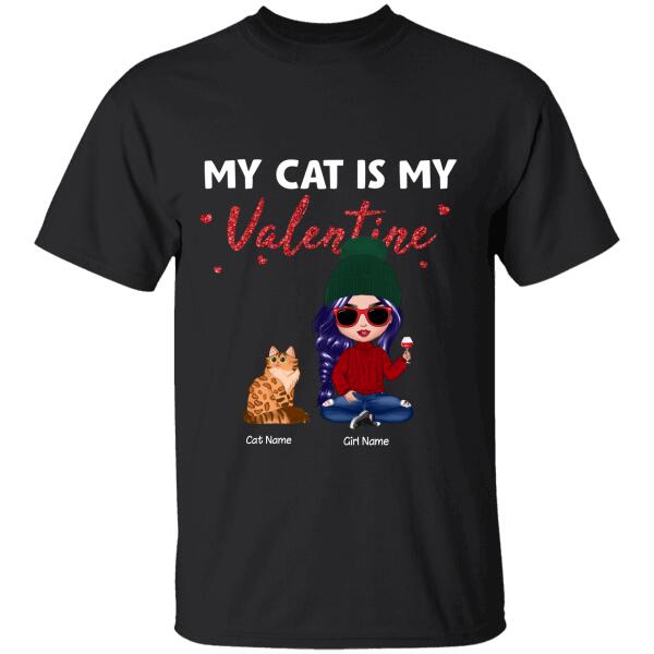 My Cats Are My Valentine Personalized T-shirt TS-NB1065