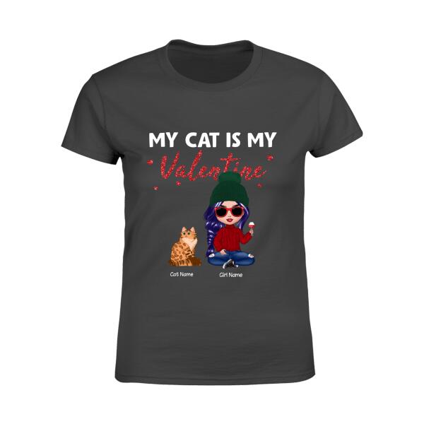 My Cats Are My Valentine Personalized T-shirt TS-NB1065