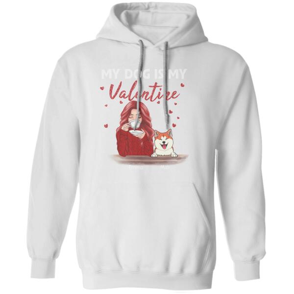 My Dog Is My Valentine Personalized T-shirt TS-NB1063