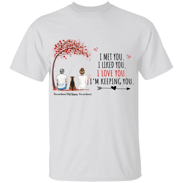 I Met You I Love You Personalized Couple T-shirt TS-NN1067