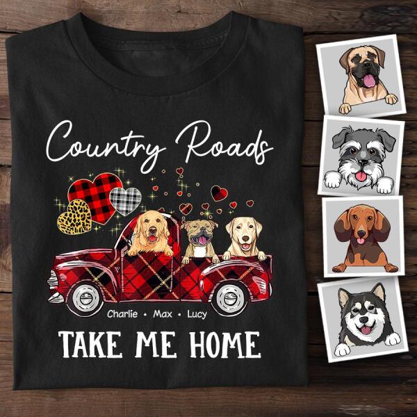Country Road Take Me Home Personalized Dog T-shirt TS-NN1080