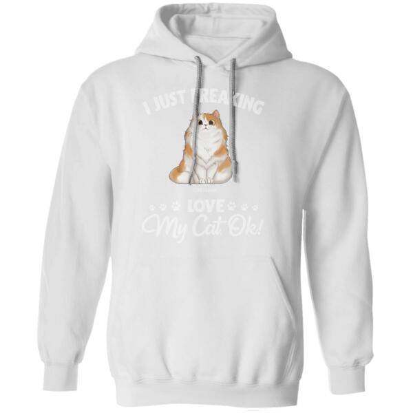 I Just Freaking Love My Cats Personalized T-shirt TS-NB1078