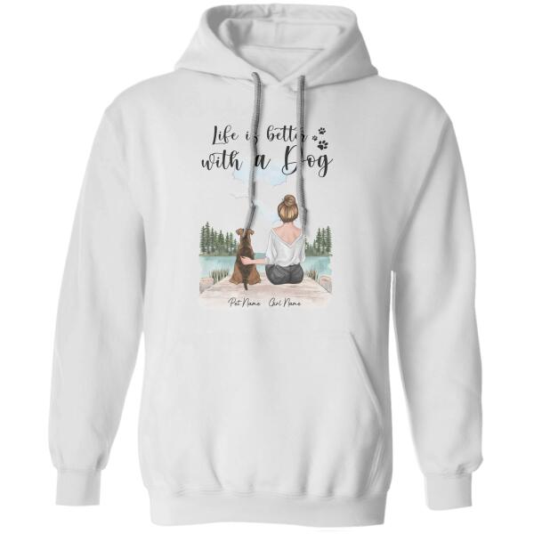 Life Is Better With Dogs On The Lake Personalized T-Shirt TS-PT1046