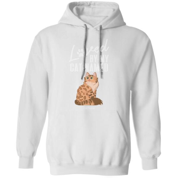 Loved By My Cats Named Personalized T-shirt TS-NB1085