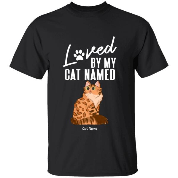 Loved By My Cats Named Personalized T-shirt TS-NB1085