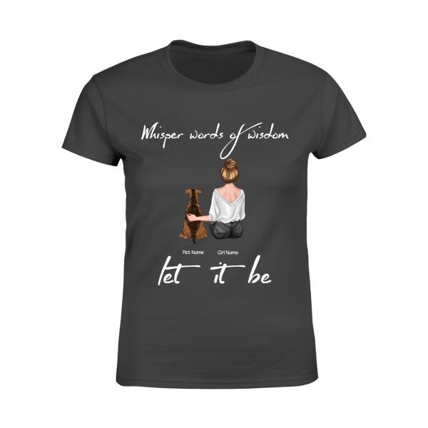 Let It Be Personalized Dog T-Shirt TS-PT1058