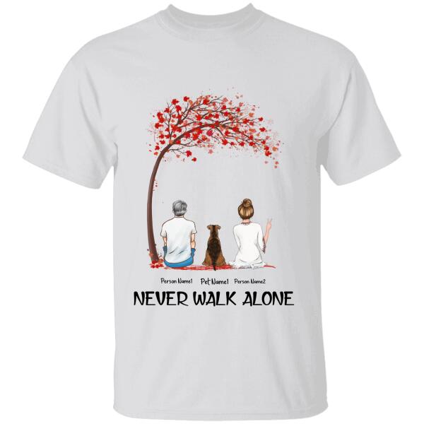 Never Walk Alone Couple Personalized T-shirt TS-NN1089
