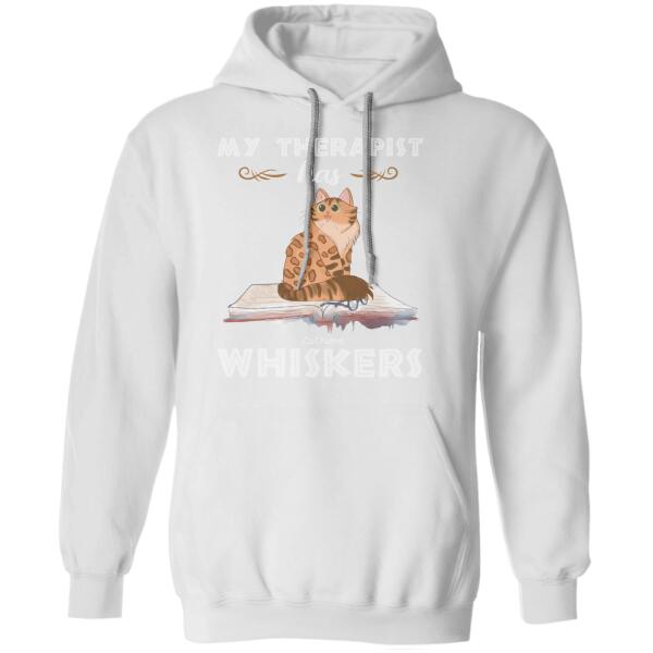 My Therapist Has Whiskers Personalized Cat T-shirt TS-NB1098