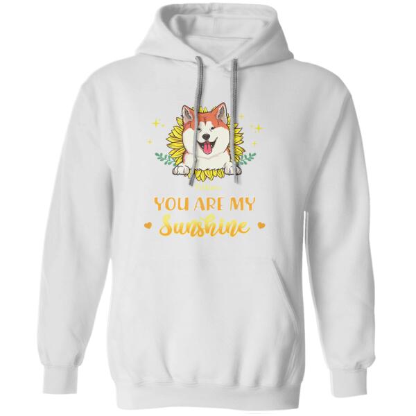 You Are My Sunshine Personalized Dog T-shirt TS-NN1105