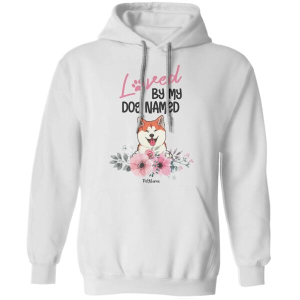 Loved By My Dogs Named Personalized T-shirt TS-NB1110
