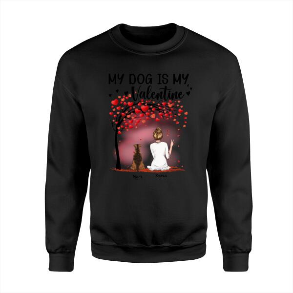 My Dog Is My Valentine Personalized T-Shirt TS-NB1062