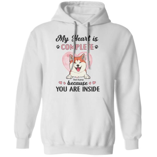 My Heart Is Complete Because You Are Inside Personalized T-shirt TS-NB1151