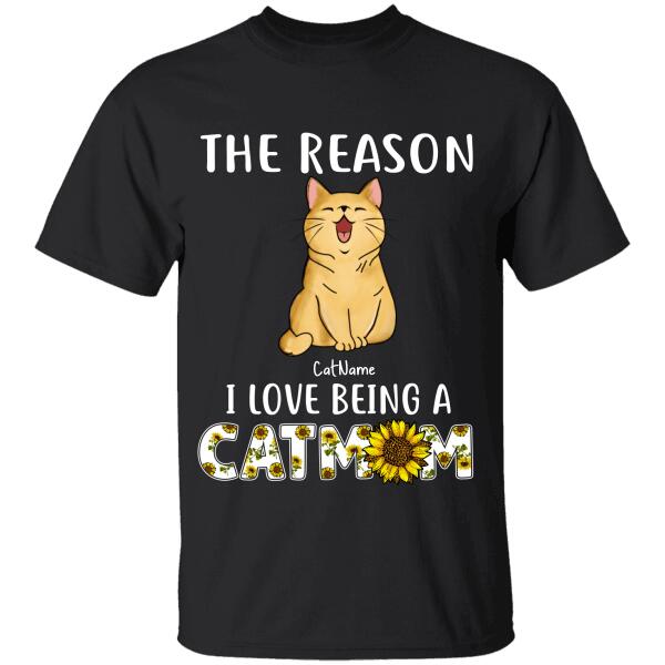 The Reasons I Love Being A Cat Mom Personalized T-shirt TS-NN1155