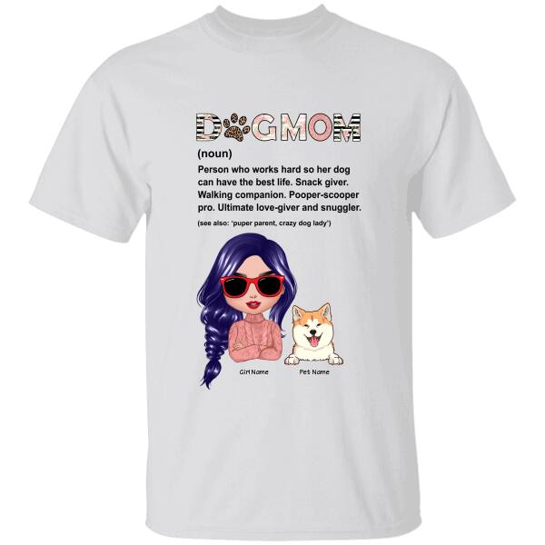 Dog Mom Definition Personalized T-shirt TS-NB1139