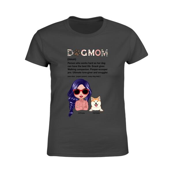 Dog Mom Definition Personalized T-shirt TS-NB1139