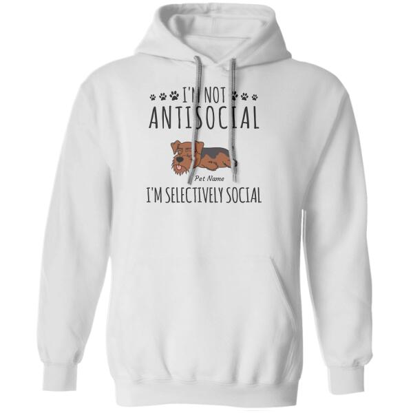 I'm Not Antisocial I'm Selectively Social Personalized Cat T-shirt TS-NN1154