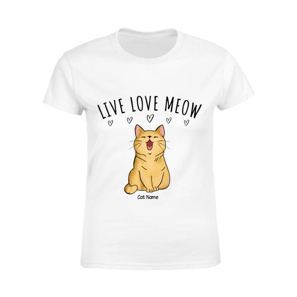 Funny Double Trouble Personalized Cat T-Shirt TS-PT1162